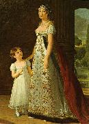 eisabeth Vige-Lebrun Portrait of Caroline Murat with her daughter Sweden oil painting artist